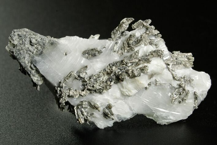 Native Silver in Calcite - Morocco #362737